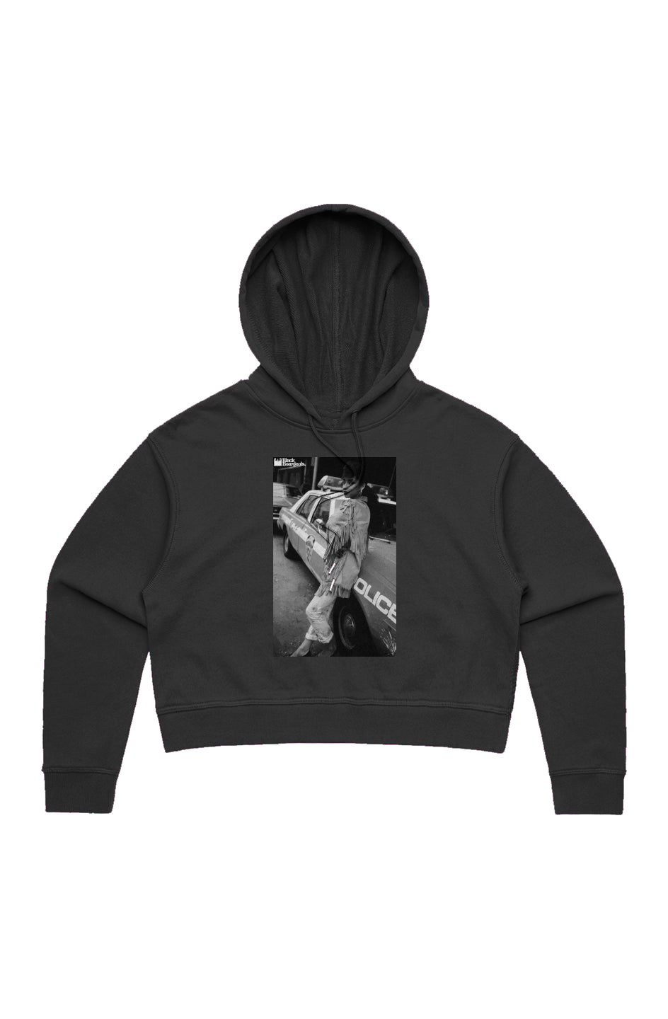 Sade Crop Hoodie – Black Bourgeois